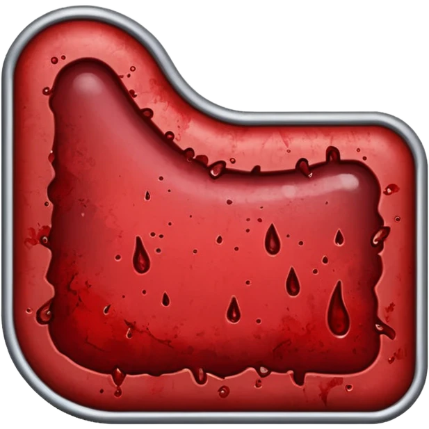 Period pad blood on it emoji