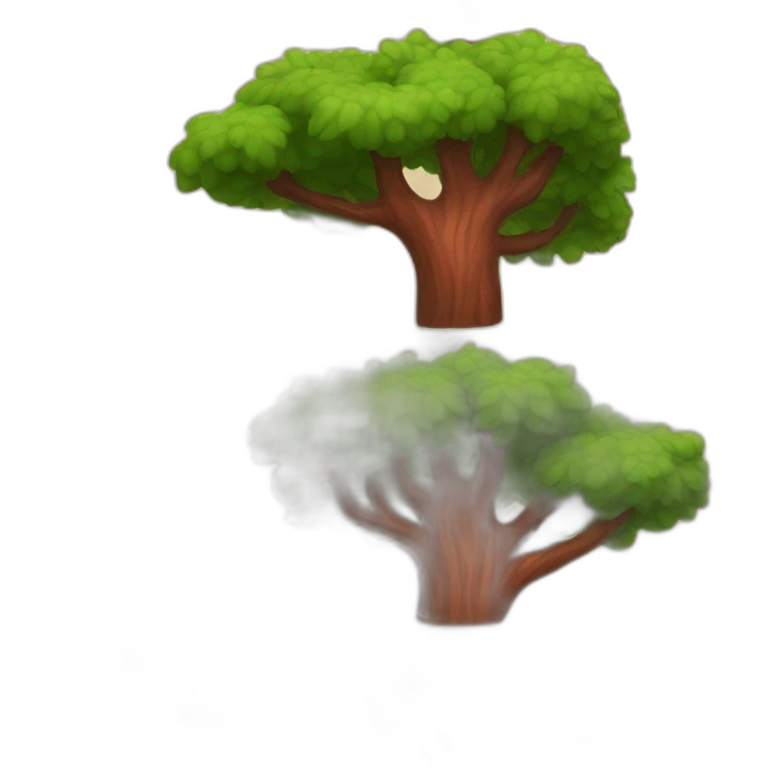 Red wood Tree emoji