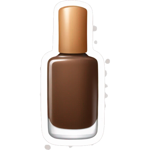 brown bottle of nail polish emoji