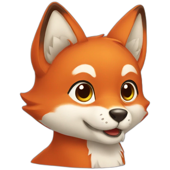 Renard kawaii emoji