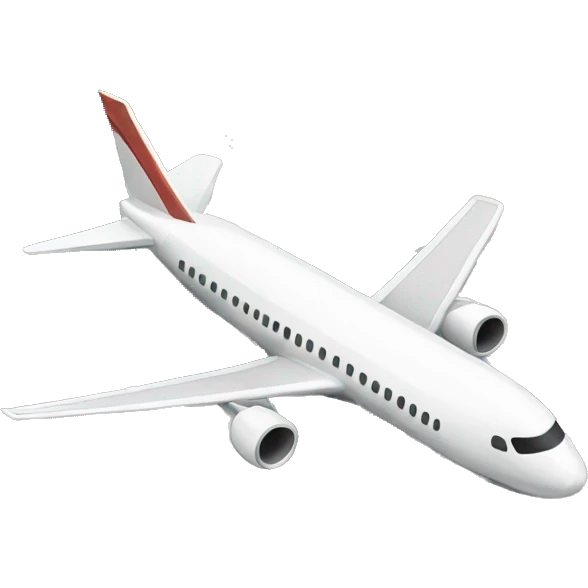 Plane near two buildings emoji