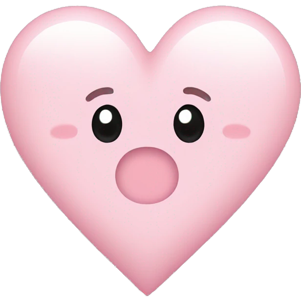 cute light pink heart emoji