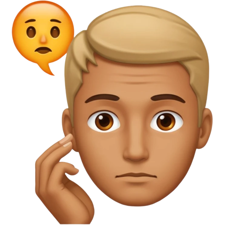 man thinking emoji