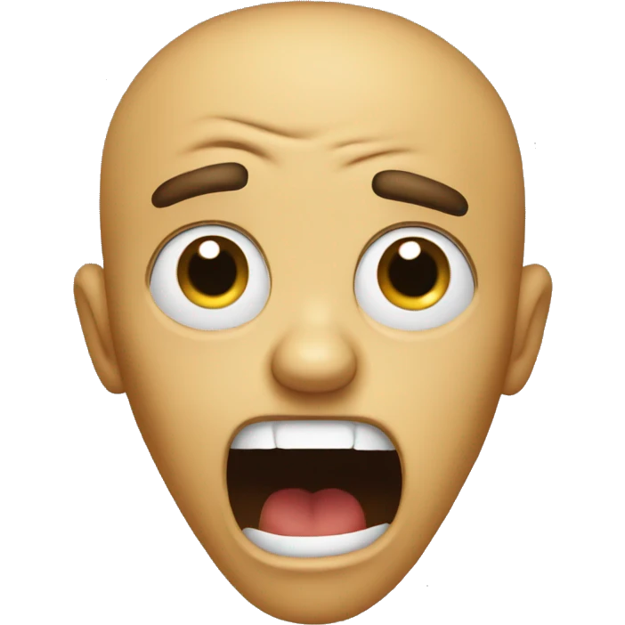 disgusted scream  emoji