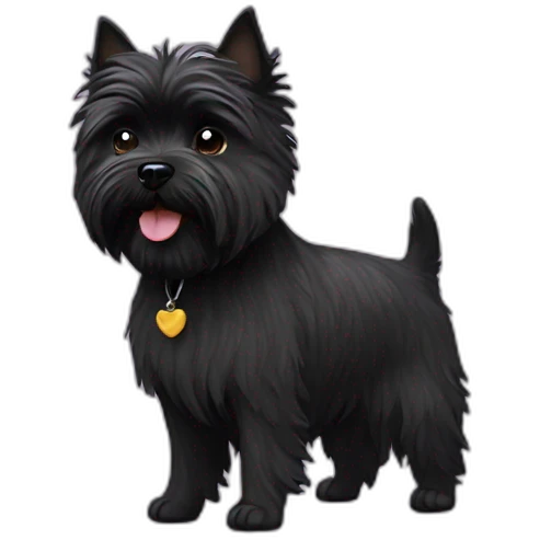 black Cairn terrier emoji