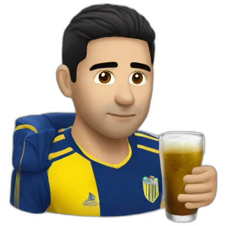 Riquelme drinking mate emoji