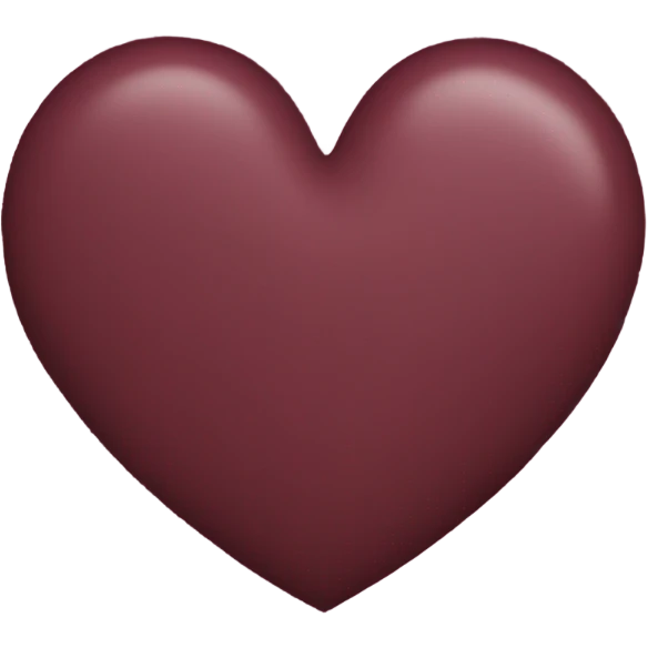 Burgundy heart emoji