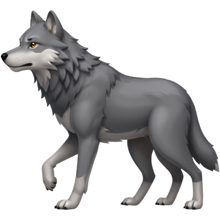 wolf walking emoji