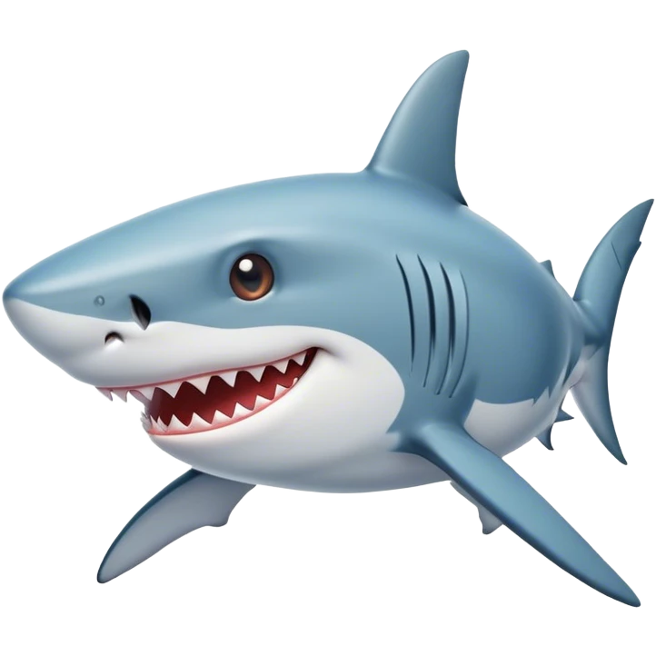 Shark with love emoji