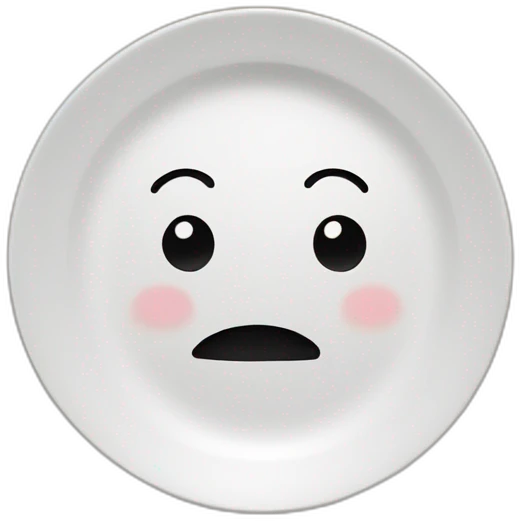 cute-plate-thinking emoji