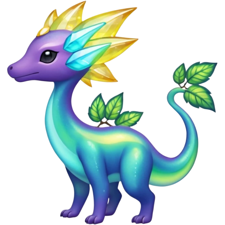 Elemental Vinyl Winey Winery Exotic Tropical Celestial Sparky Fierce Viney Vinal Dusky Aurorus-Amaura-Auroras-Pokémon-Fakémon-creature emoji