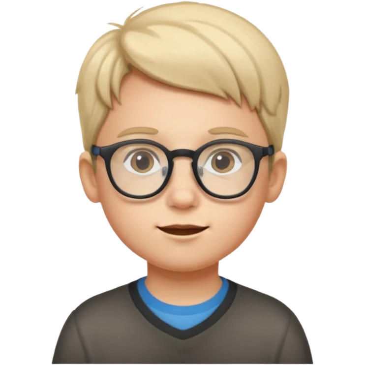kid with optical emoji