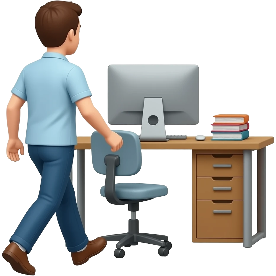 away from my desk right now emoji