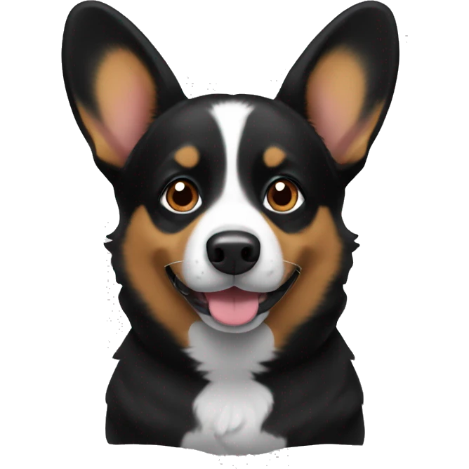 Black corgi emoji