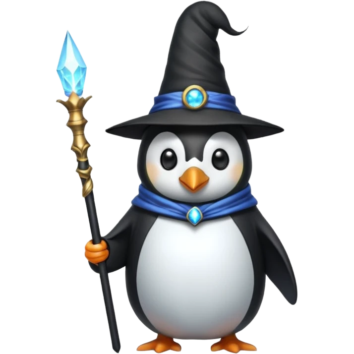 Penguin Wizard emoji