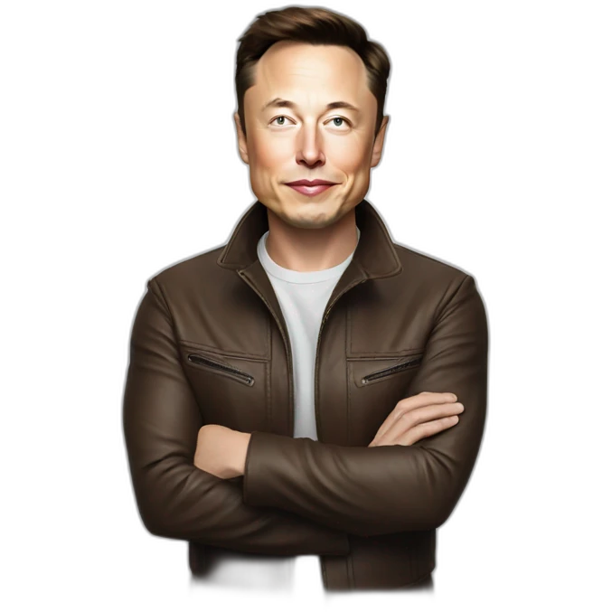 Elon Musk posing emoji