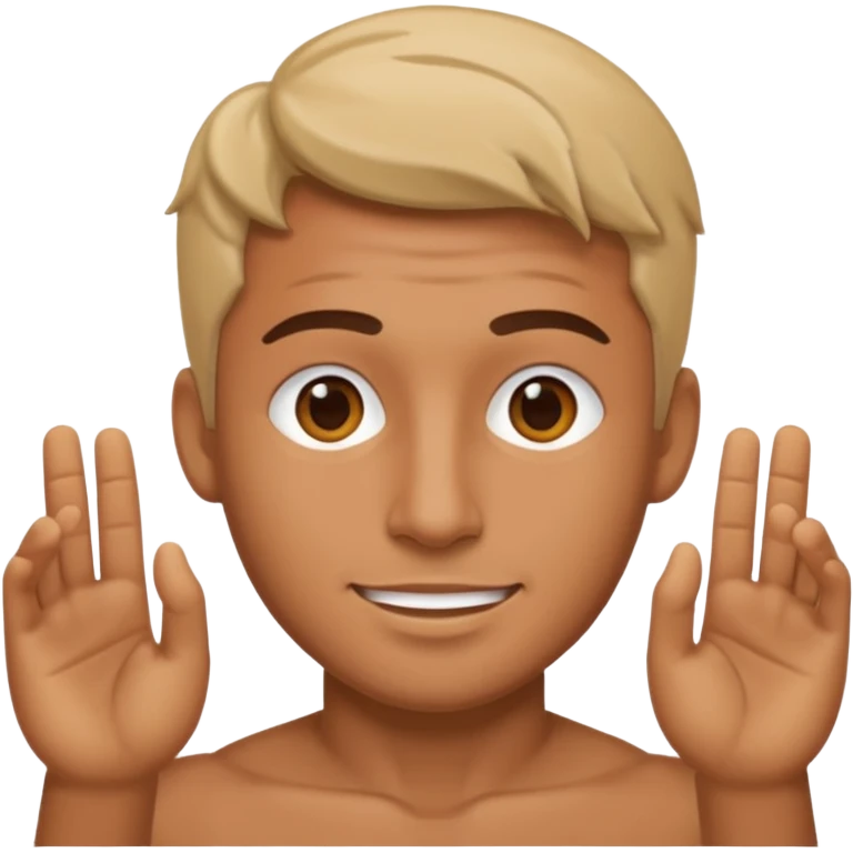 Guy doing 🤙 emoji