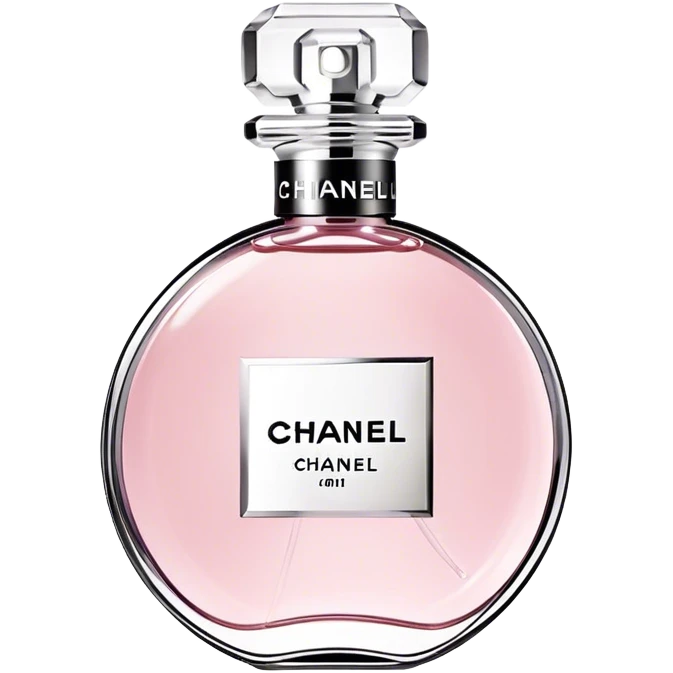 Chanel eau tendre, round bottle emoji