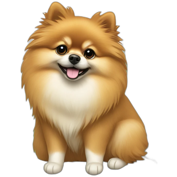 Tree pomeranian emoji