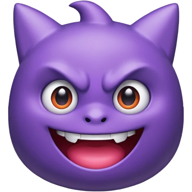 I want a Gengar (Pokemon) that looks cute. emoji