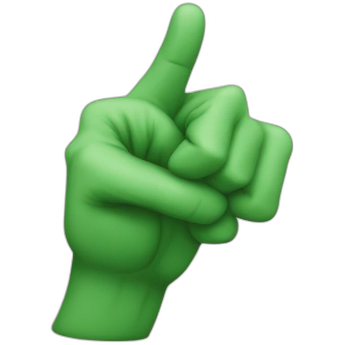 green hand thumbs down dislike -1 emoji