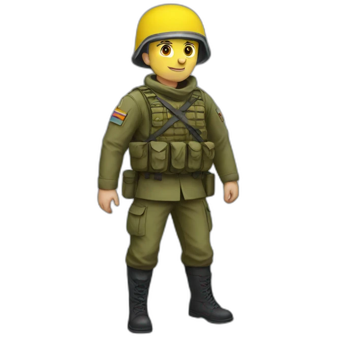Ukrainian soldier emoji