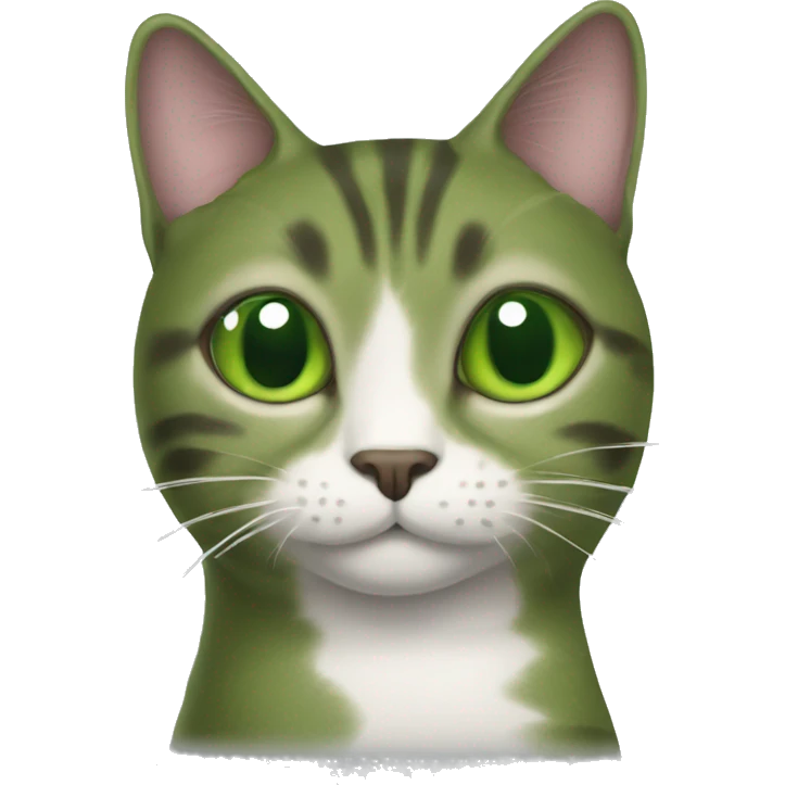a cat as a pickle emoji