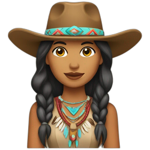 native american cowgirl emoji