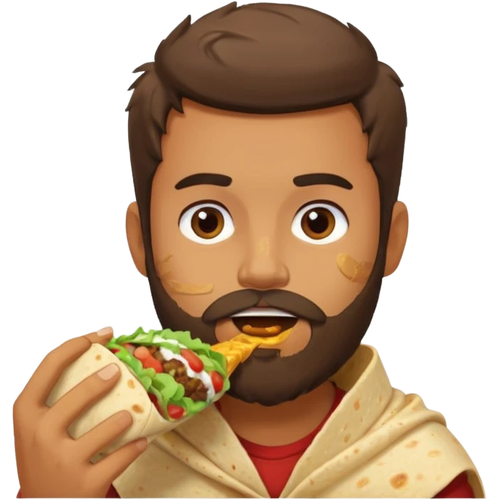 Guy with burrito emoji