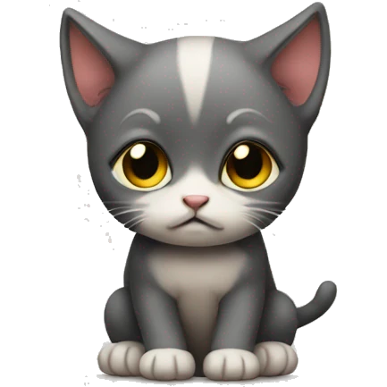 Sad kitten emoji