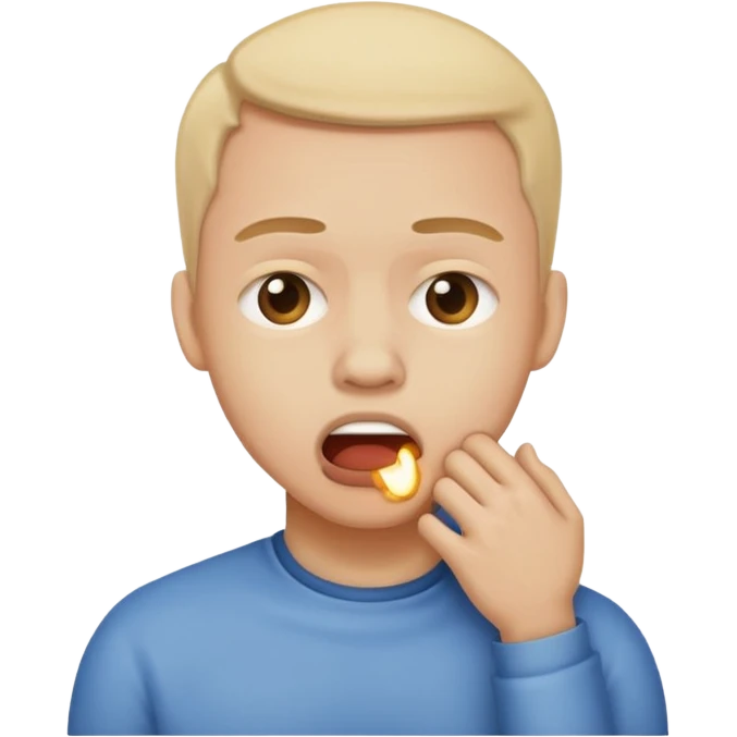Person chocking themslef emoji