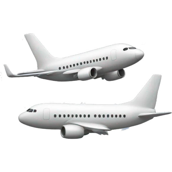an airplane flying two towers emoji