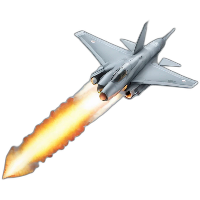 military aircraft missile-attack emoji