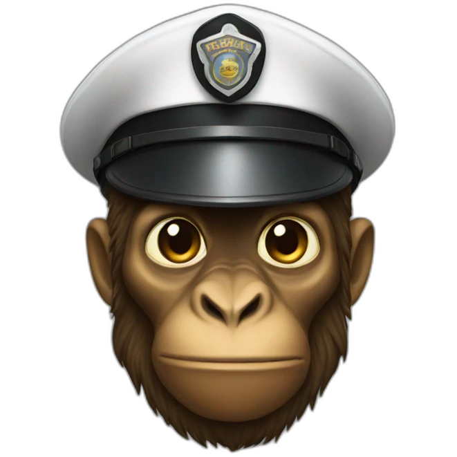 officer ape emoji