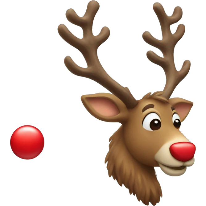 Red Nosed Reindeer emoji