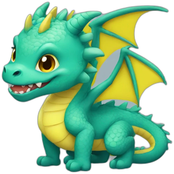dragon cute lemon emoji