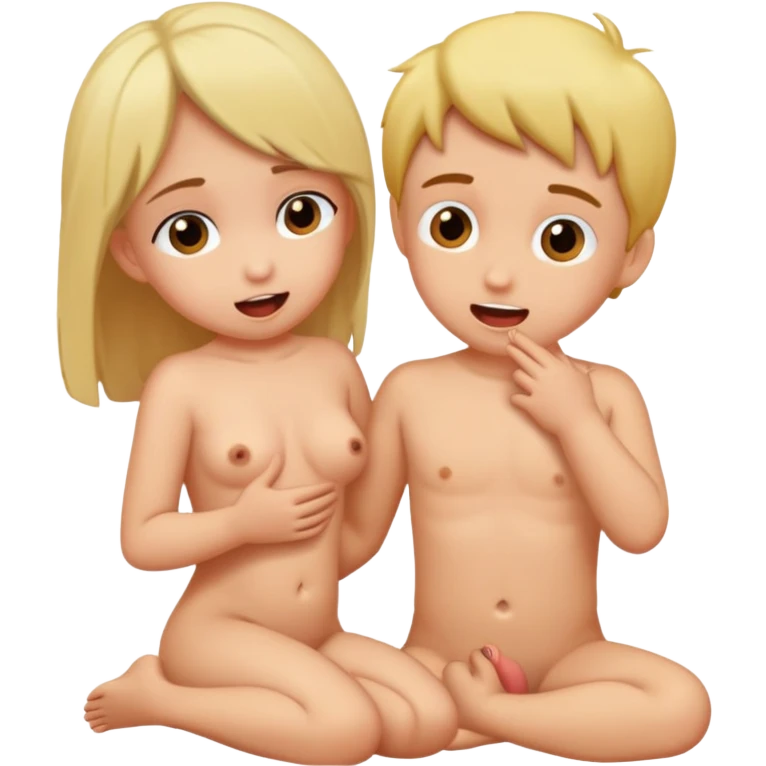 Kids naked Girl having sex sucks boy's cock emoji