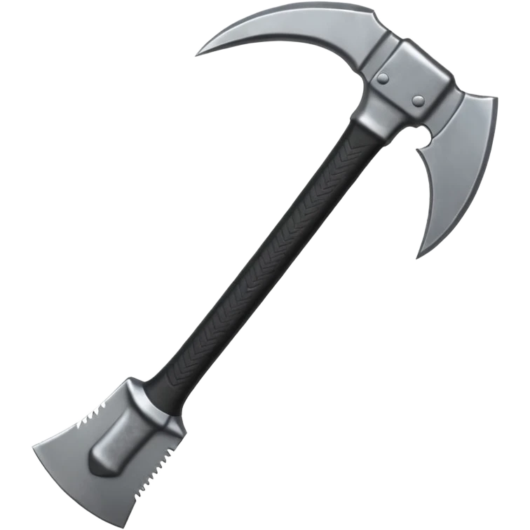 black metal climbing axe pointy curvy edges emoji