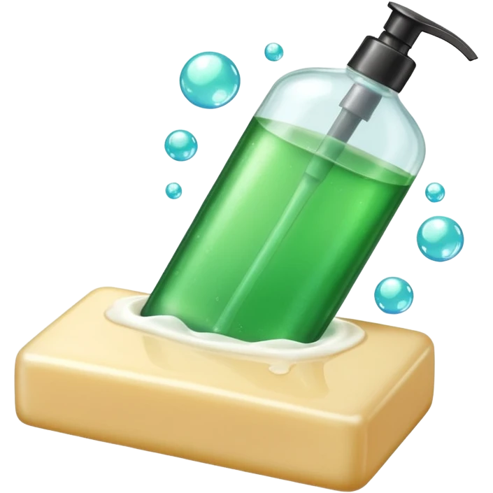 Soap and shampoo emoji