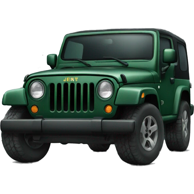 Dark green Jeep  emoji
