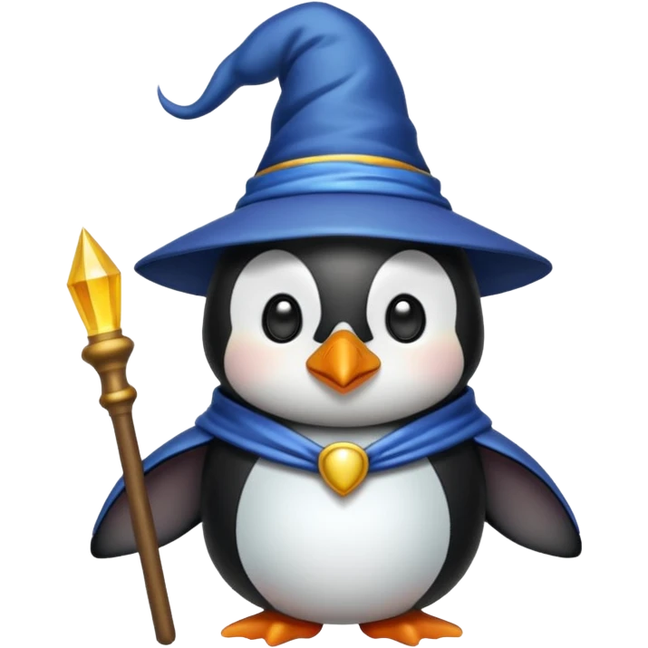 Penguin Wizard emoji