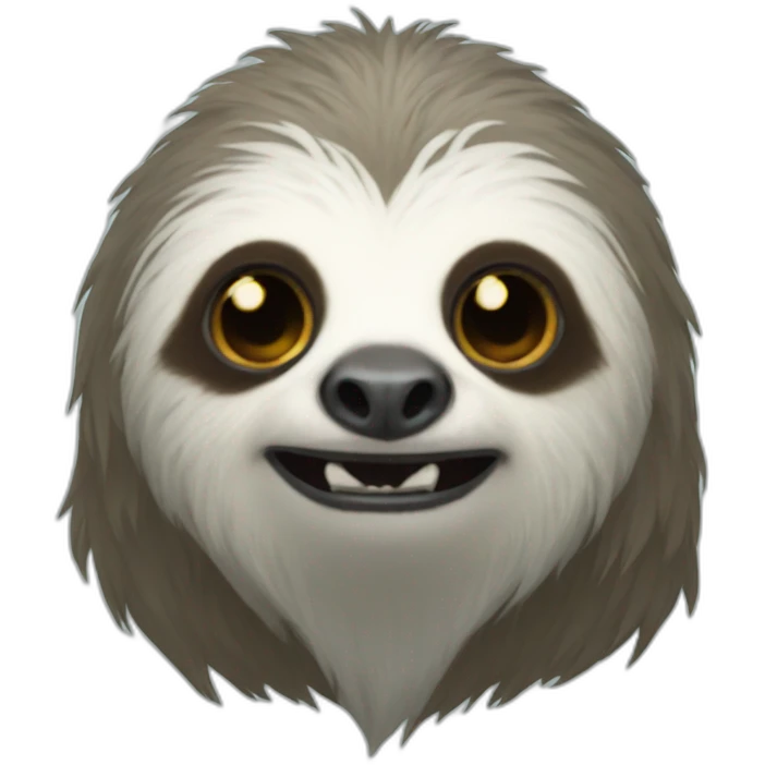 Ghost king sloth emoji