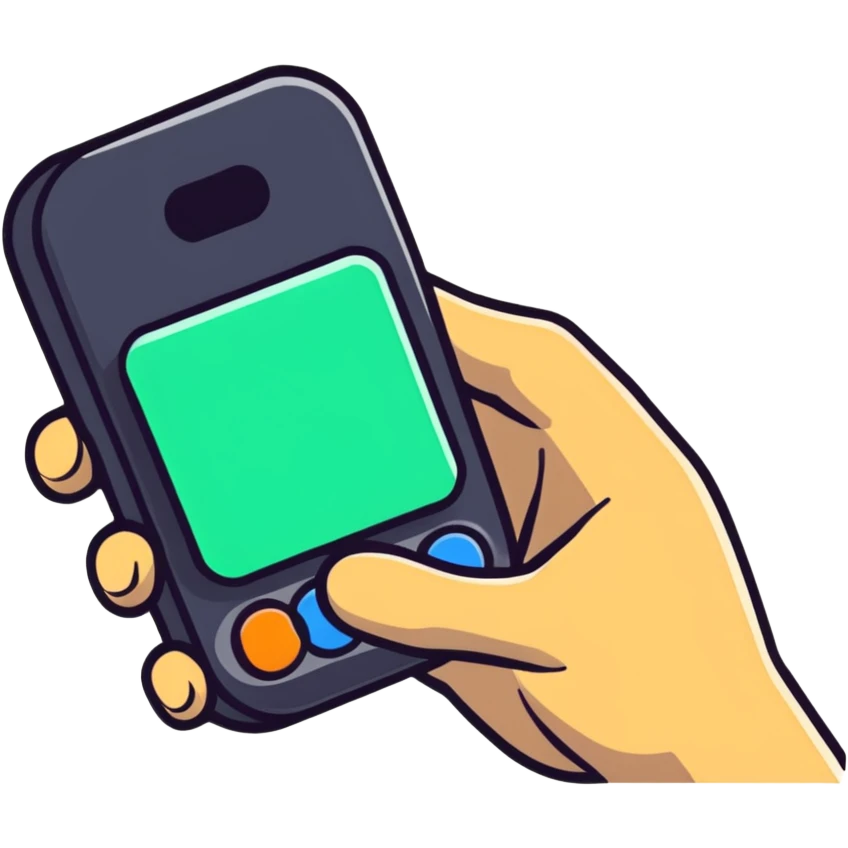 Colorful tapping hand clicker icon for Roblox emoji