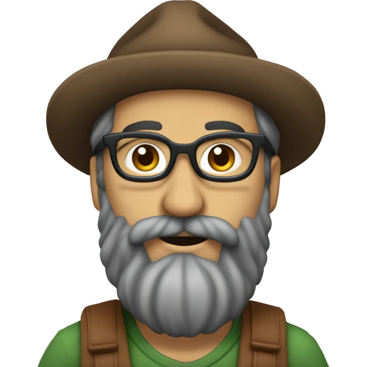 Italien costaud avec une grosse barbe qui joue de la basse emoji