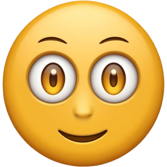 Emoji redondo, amarelo com expressão de chateado  emoji