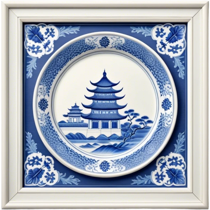 Cinematic Realistic image of exquisite blue and white porcelain, rendered with delicate, intricate patterns and fine textures, showcased against a classic Chinese backdrop with soft, refined lighting emoji