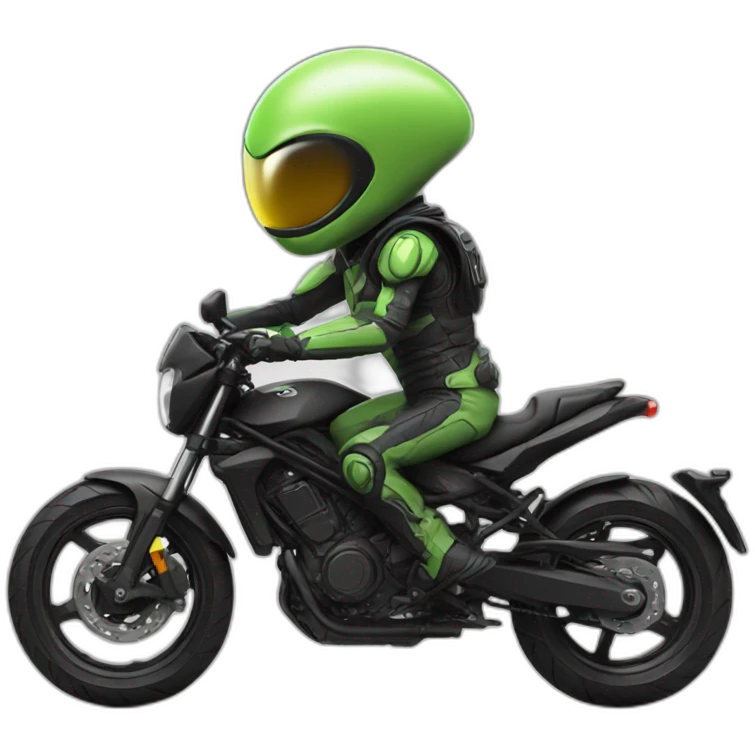 alien on a moto emoji