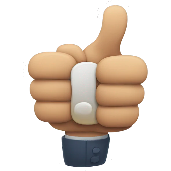 Thumbs up and thumbs down emoji