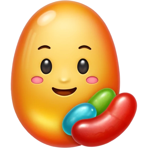 Jelly bean emoji