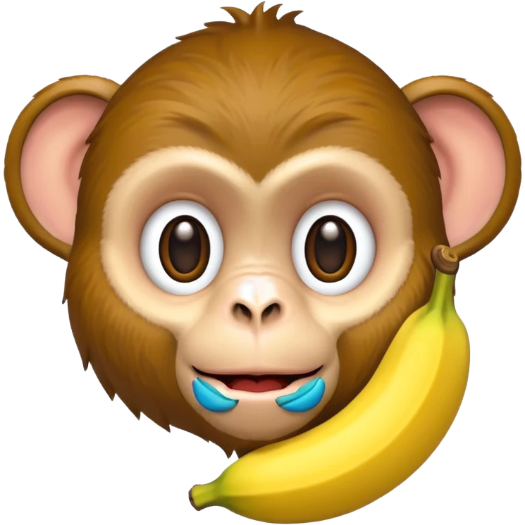 Оьезьяна с бананом emoji